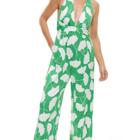 DVF for Target - The Halter Ginkgo Jumpsuit - XS NWT - Picture 4 of 8